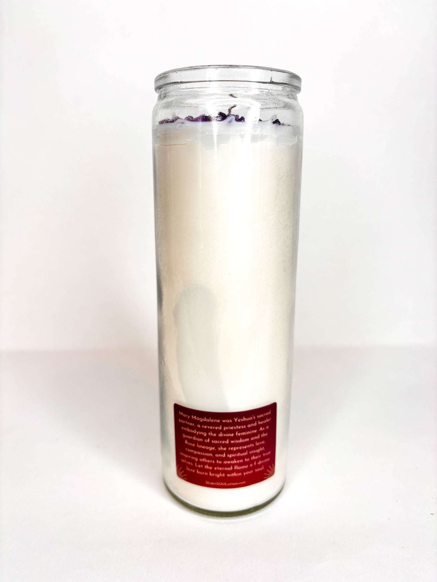 Mary Magdalene Crystal Altar Candle