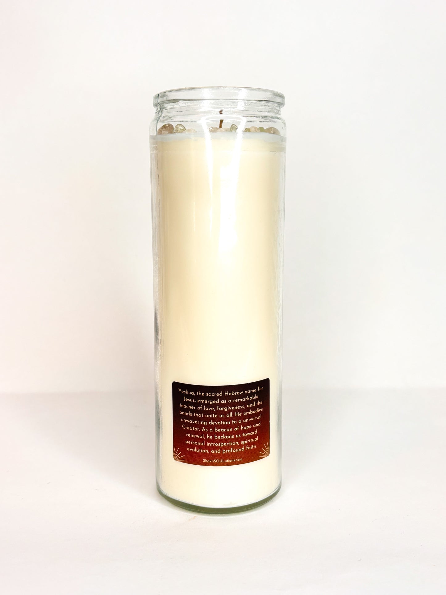Yeshua Crystal Altar Candle