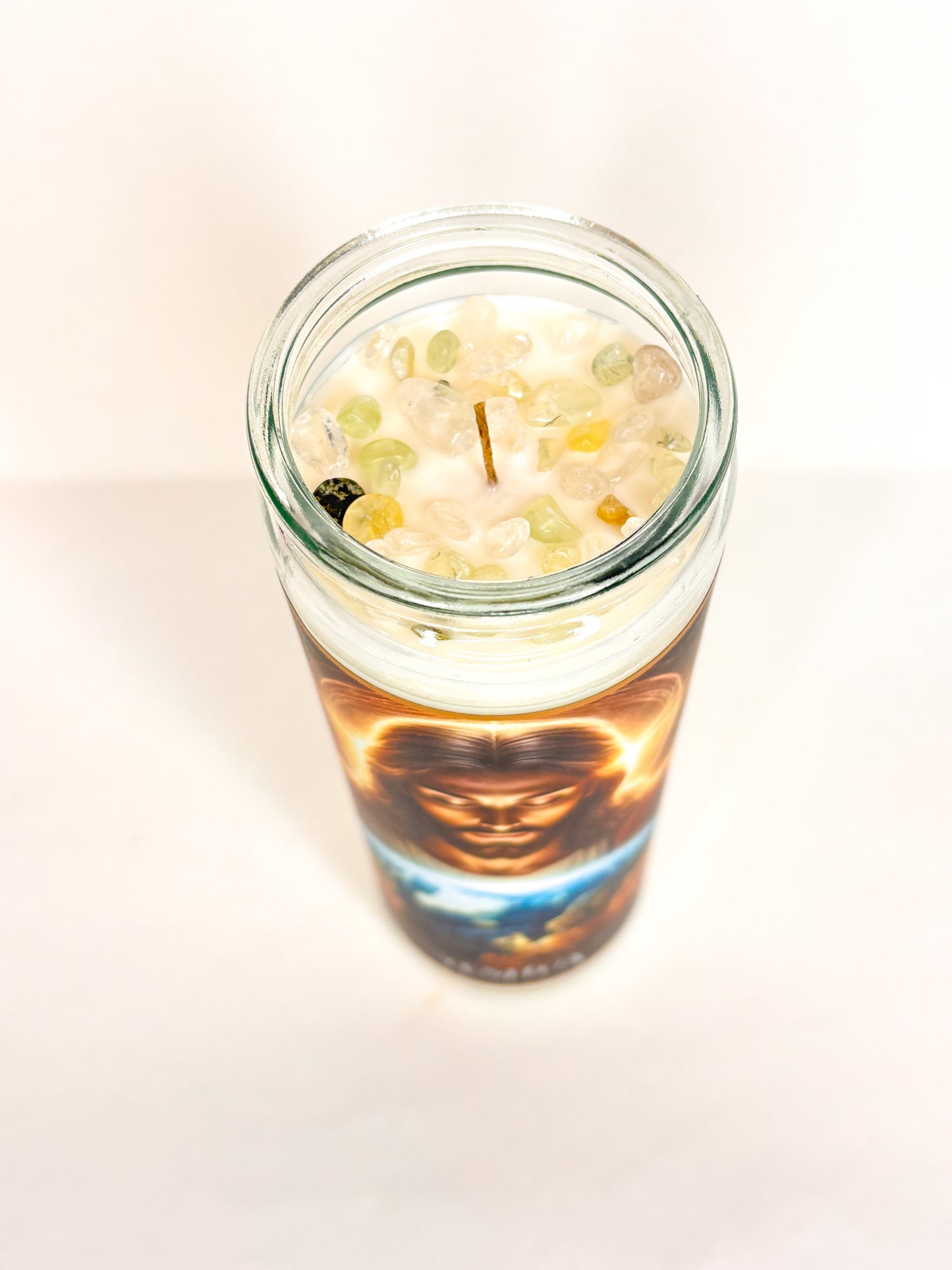 Yeshua Crystal Altar Candle
