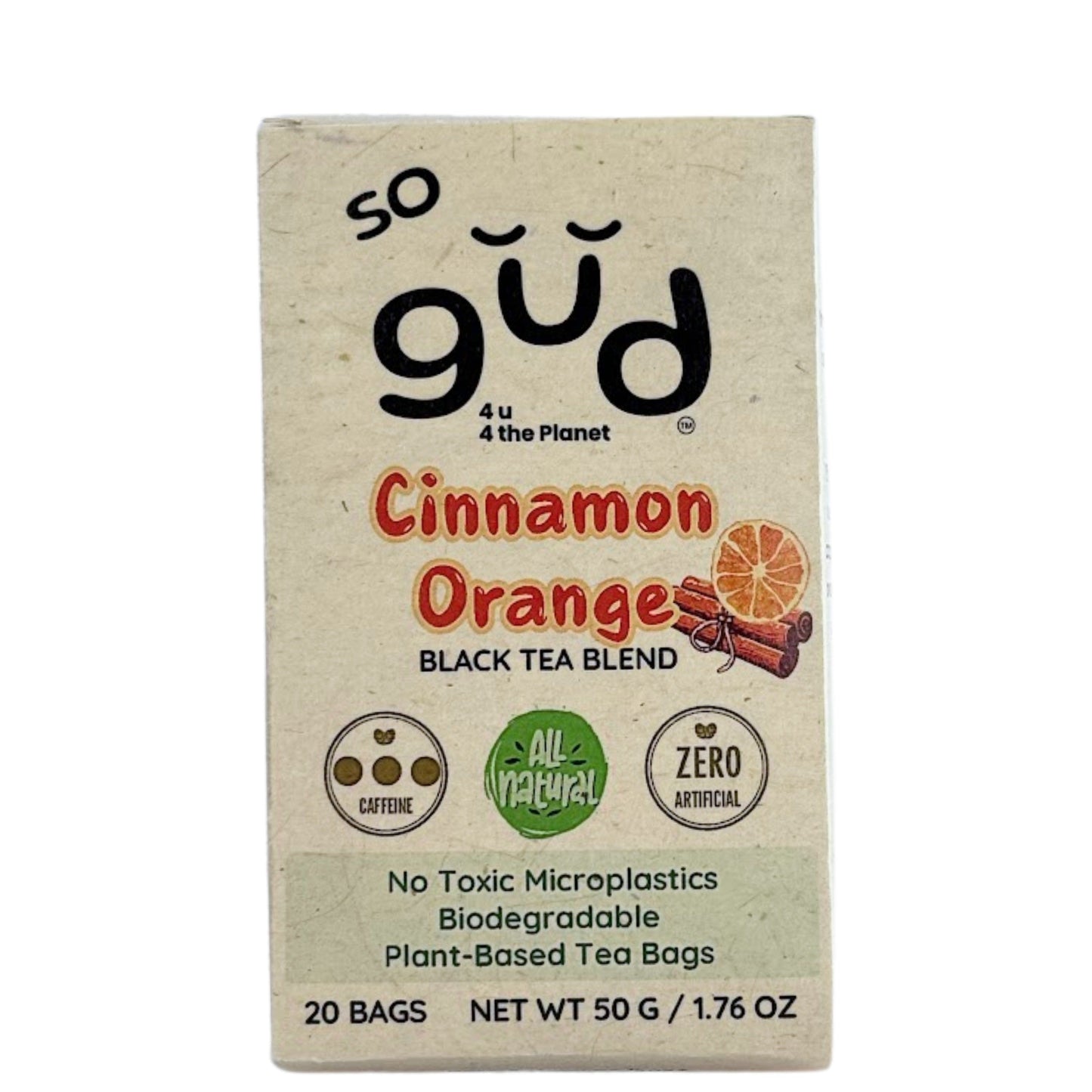 Ceylon Cinnamon Orange Black Tea | Plant-based Tea Bags