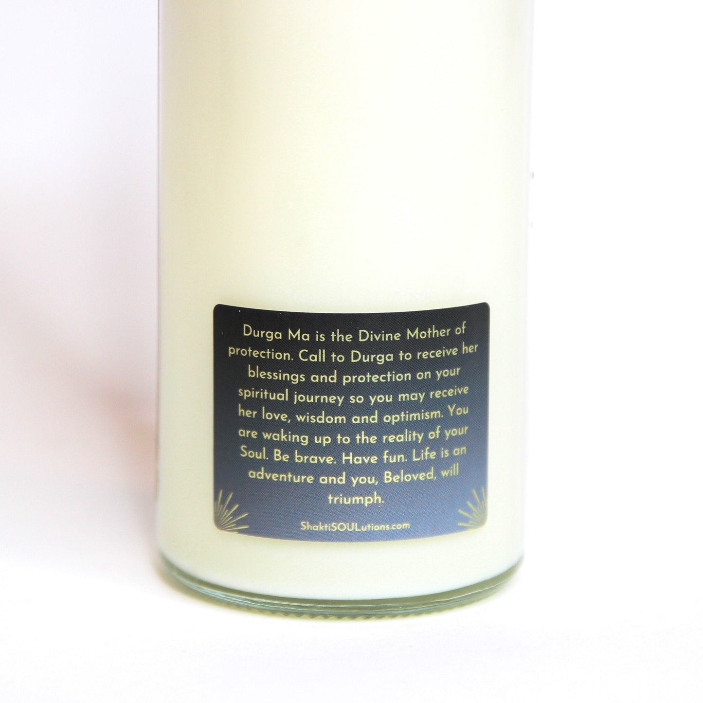 Durga Goddess Crystal Altar Candle