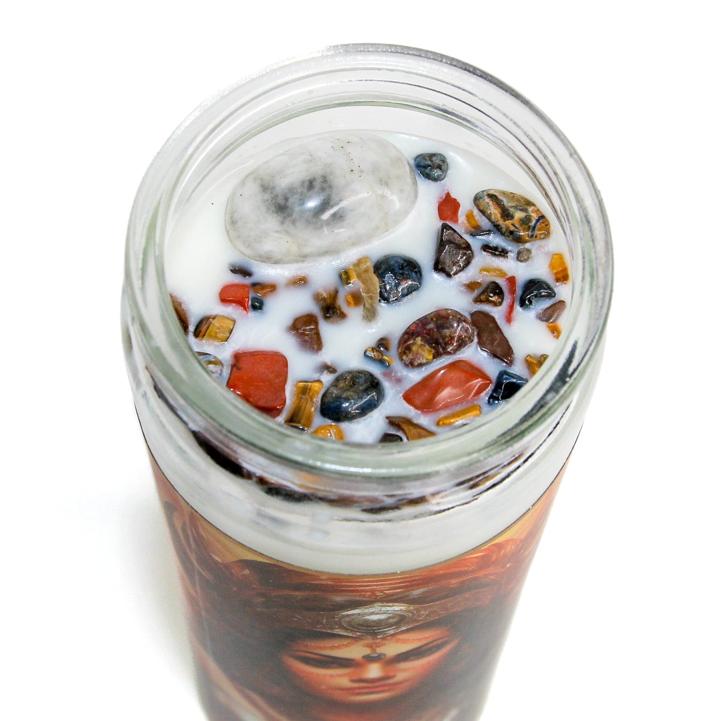 Durga Goddess Crystal Altar Candle