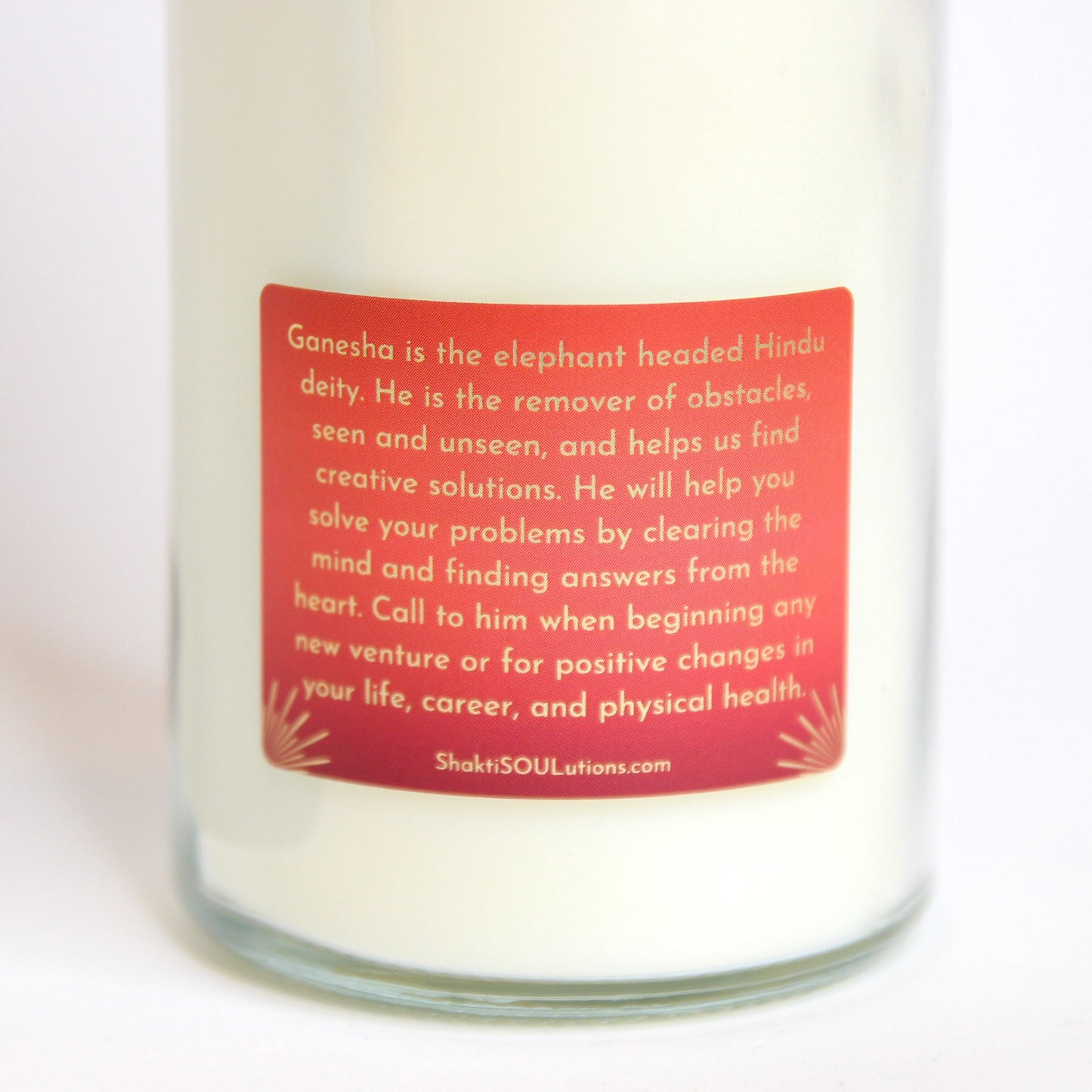 Ganesha Crystal Altar Candle