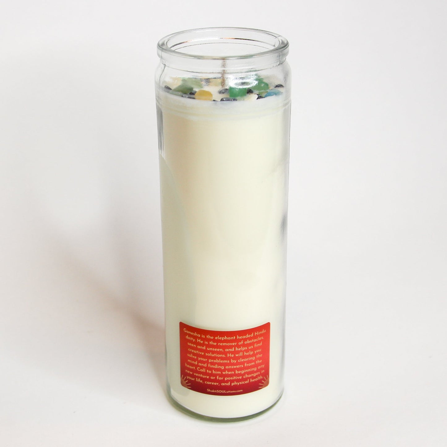 Ganesha Crystal Altar Candle