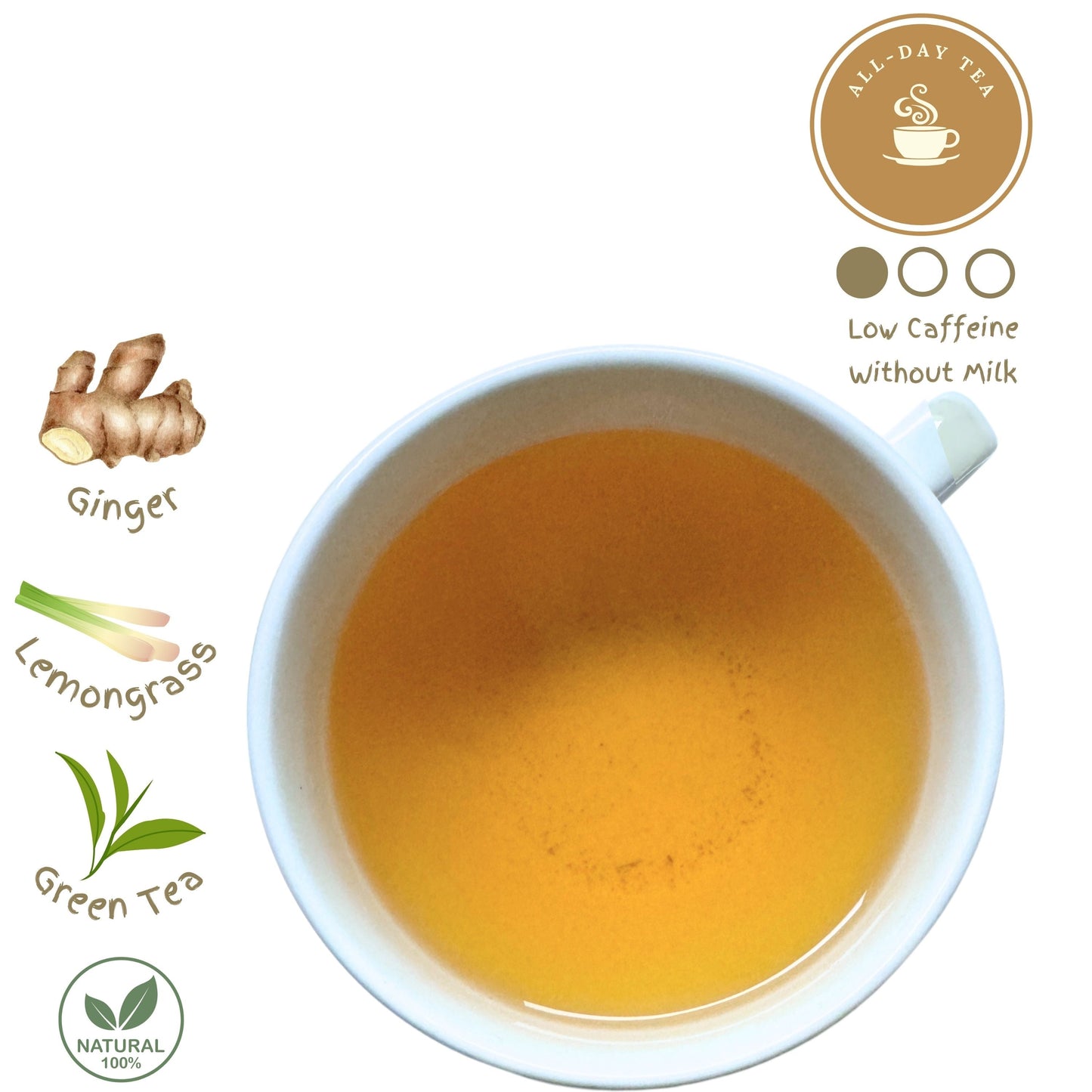 Ginger Rush Green Tea Blend | Plant-based Tea Bags