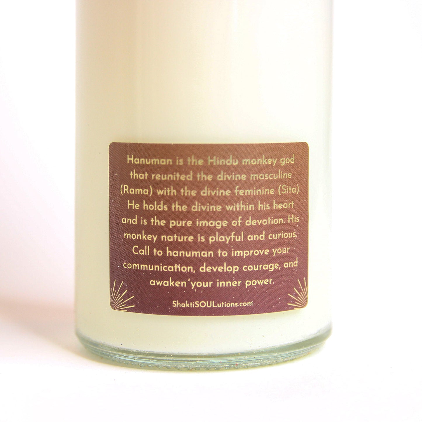 Hanuman Crystal Altar Candle