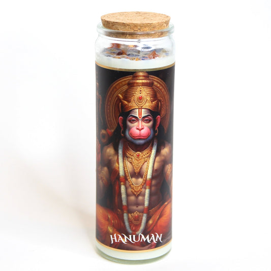 Hanuman Crystal Altar Candle