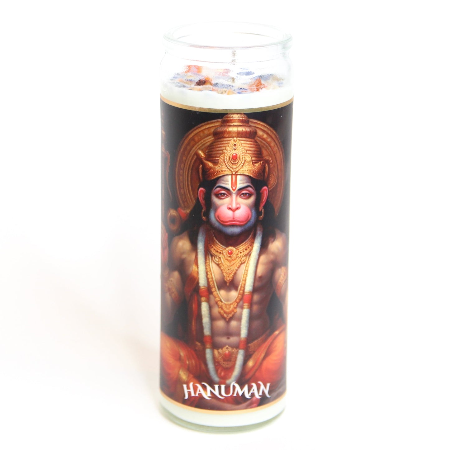 Hanuman Crystal Altar Candle