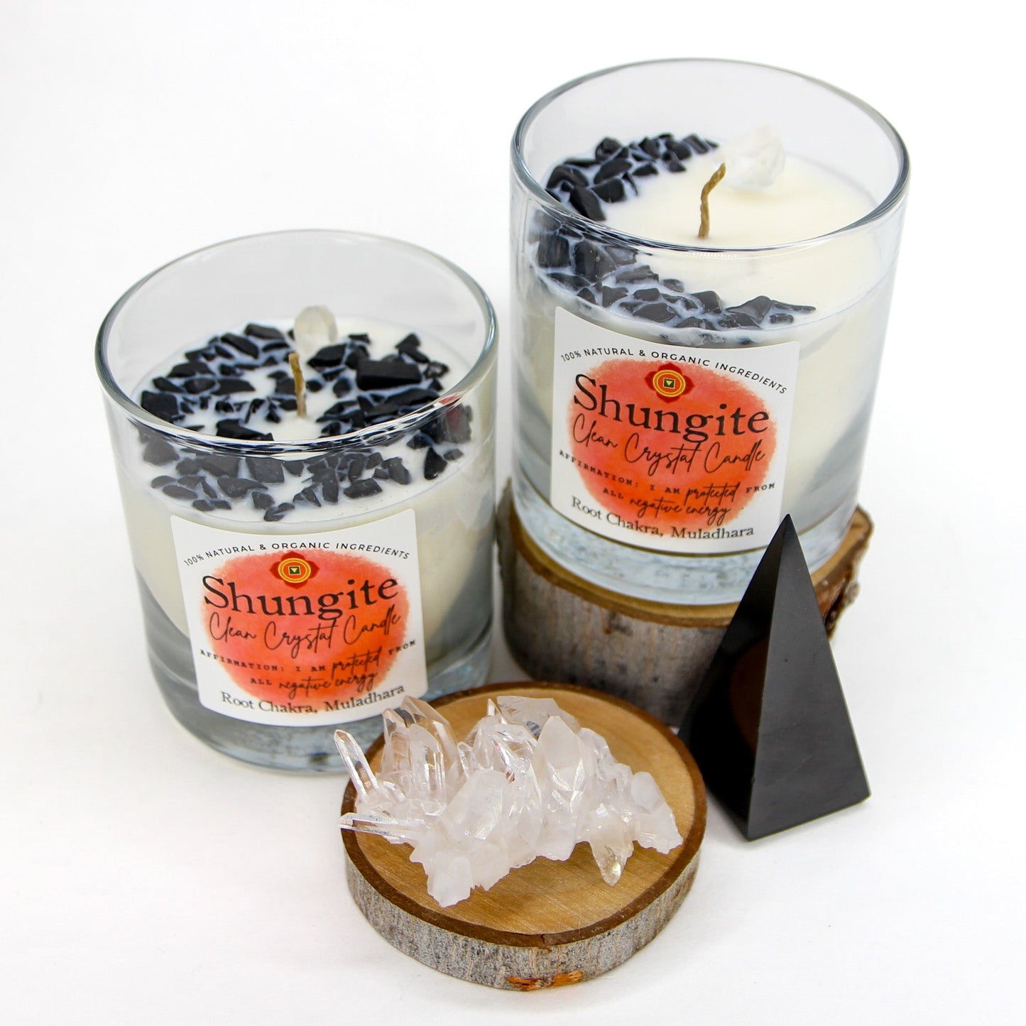 Shungite Clean Crystal Candle