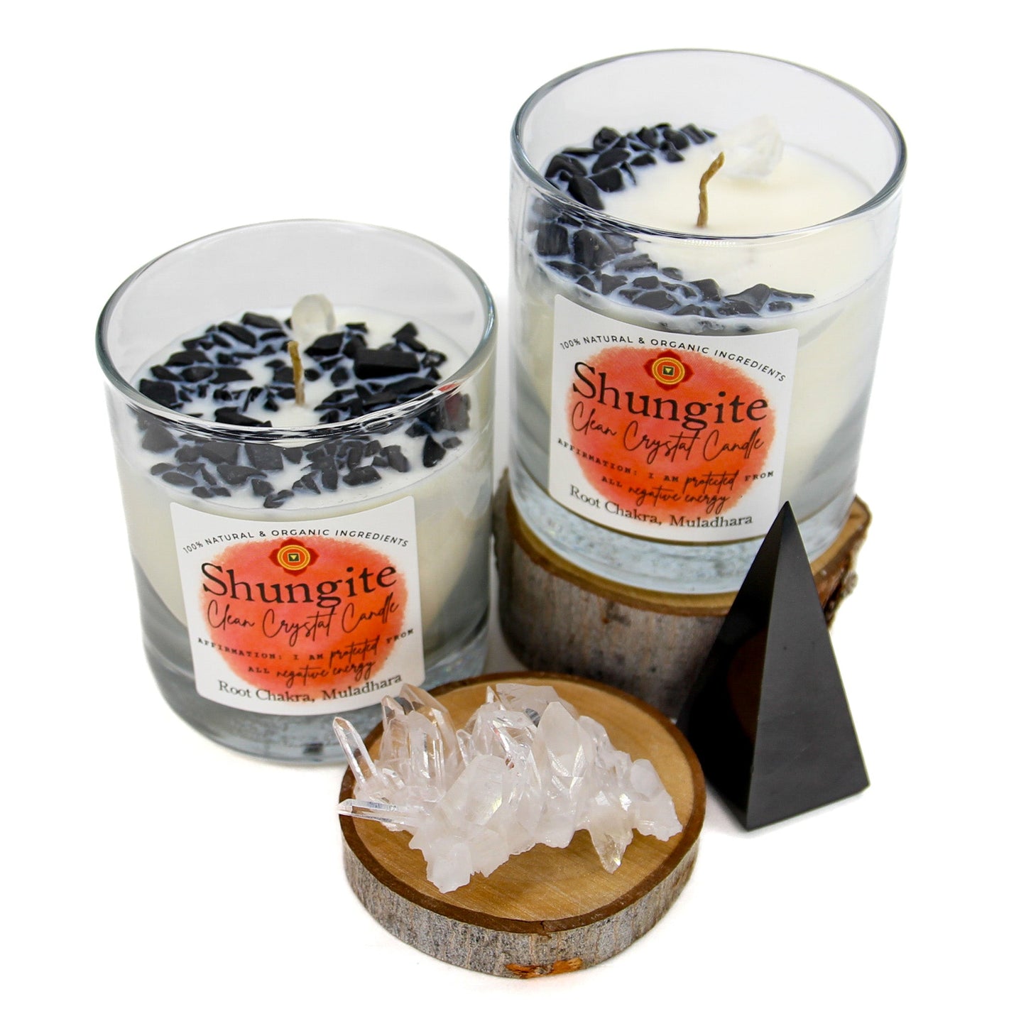 Shungite Clean Crystal Candle