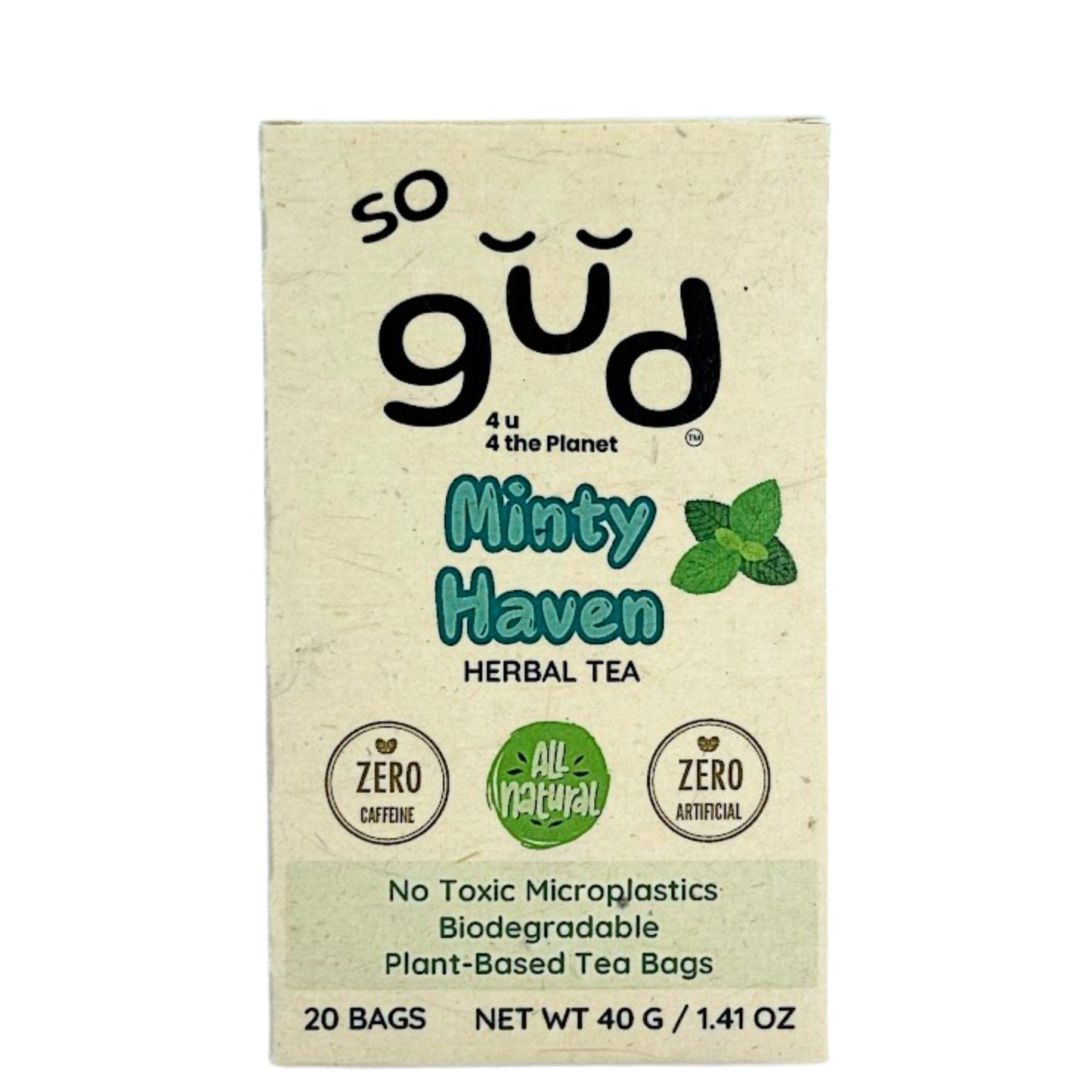 Minty Haven Herbal Tea | Plant-based Tea Bags