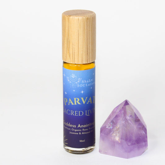 Parvati Goddess Amethyst Anointing Oil - Fulfillment & Love