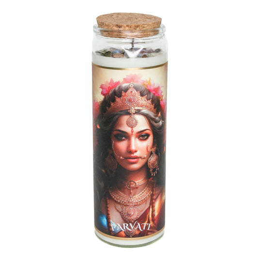 Parvati Crystal Altar Candle