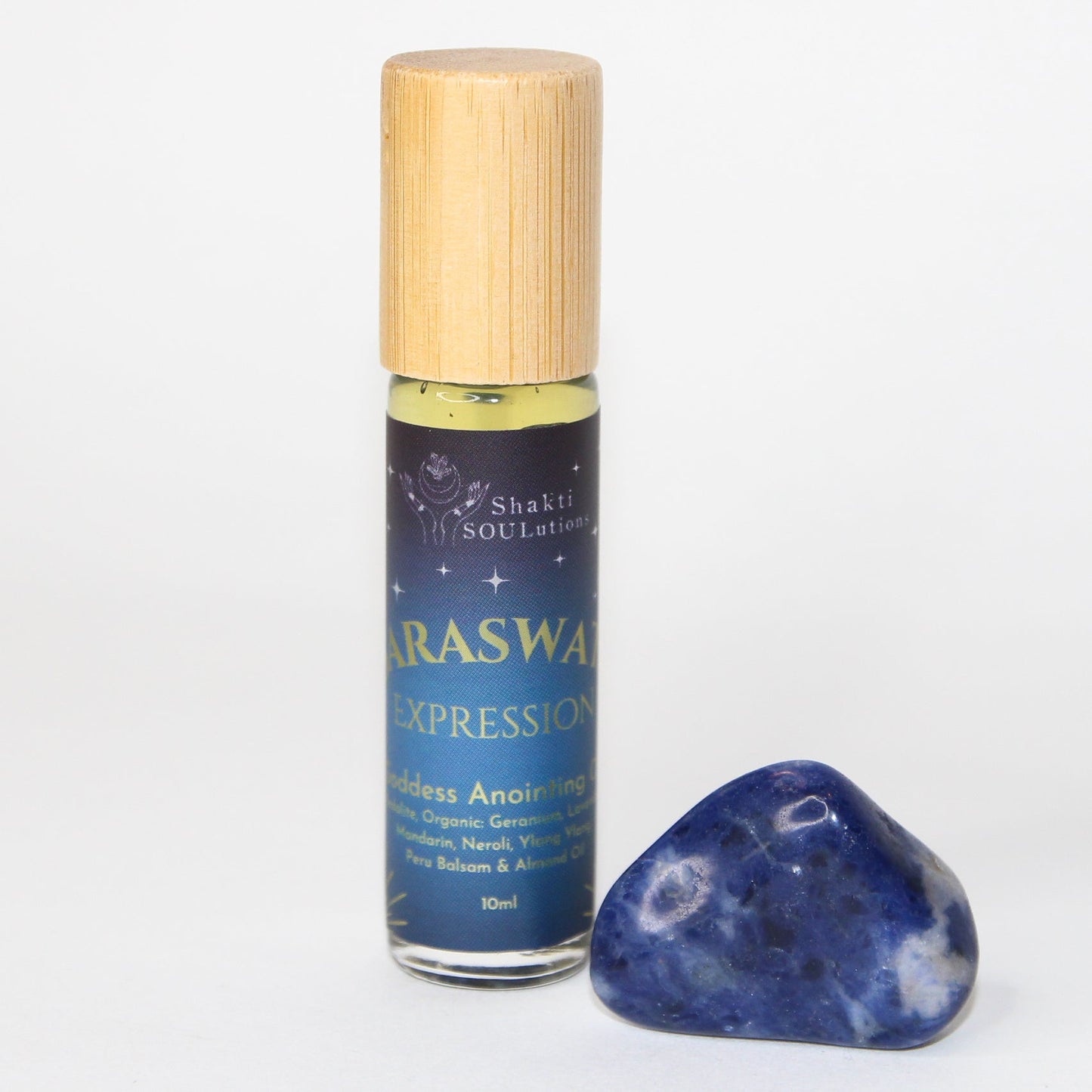 Saraswati Goddess Sodalite Anointing Oil - Expression & Creativity