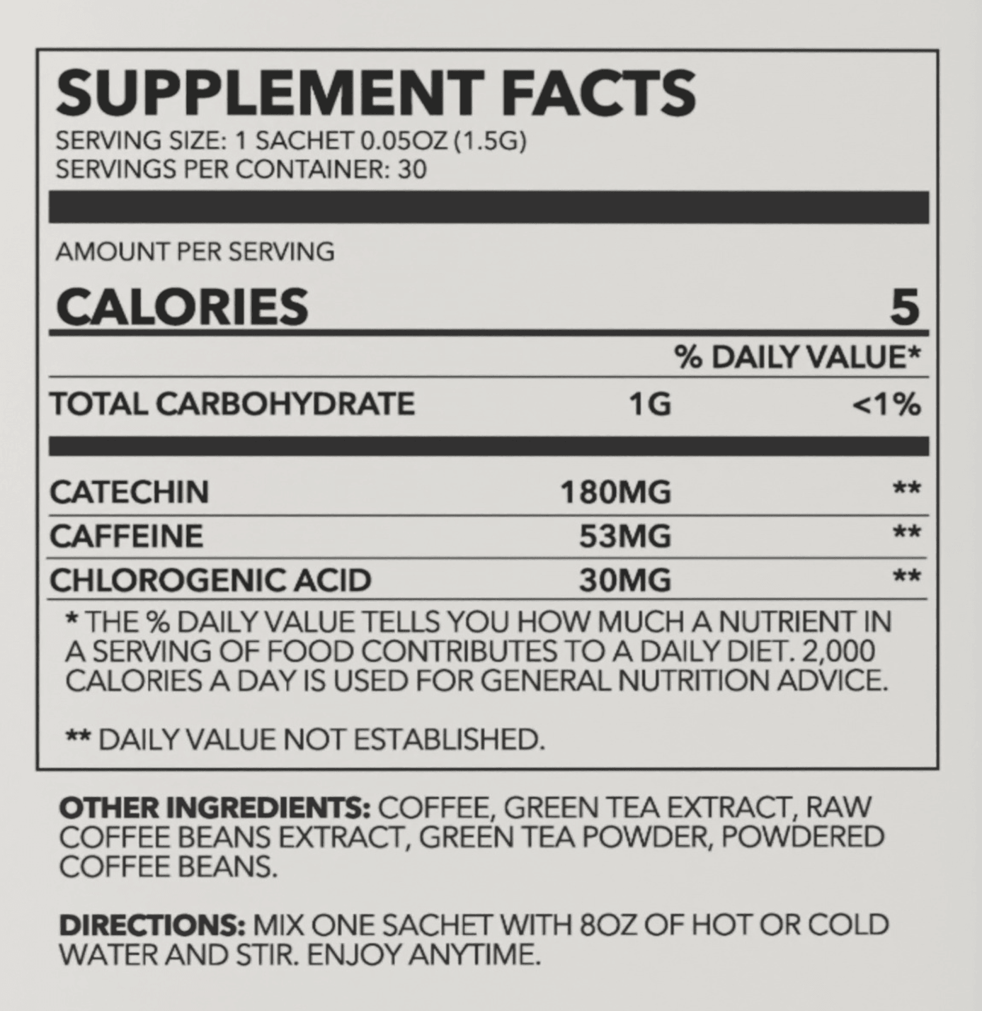 Zen Energy Green Tea & Coffee