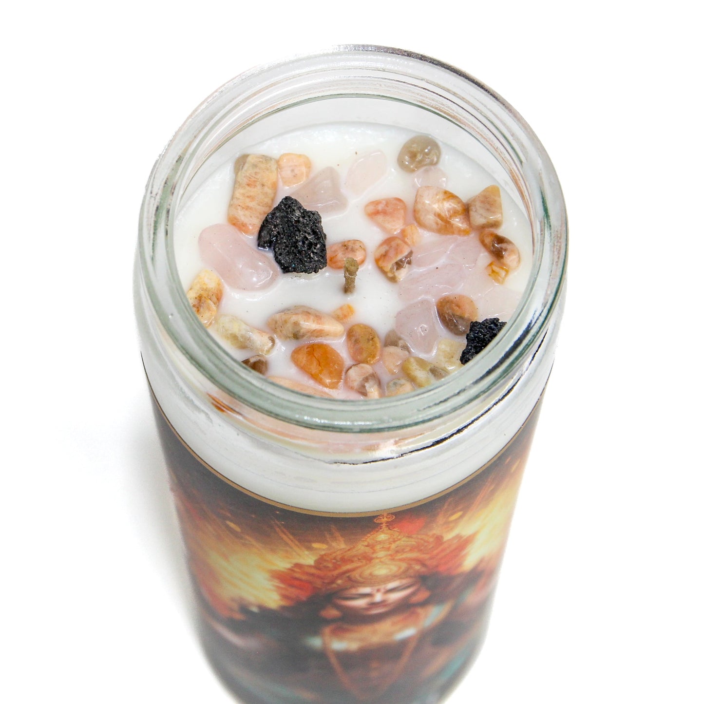 Shakti Ma Crystal Altar Candle