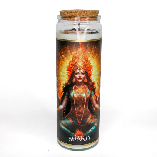 Shakti Ma Crystal Altar Candle