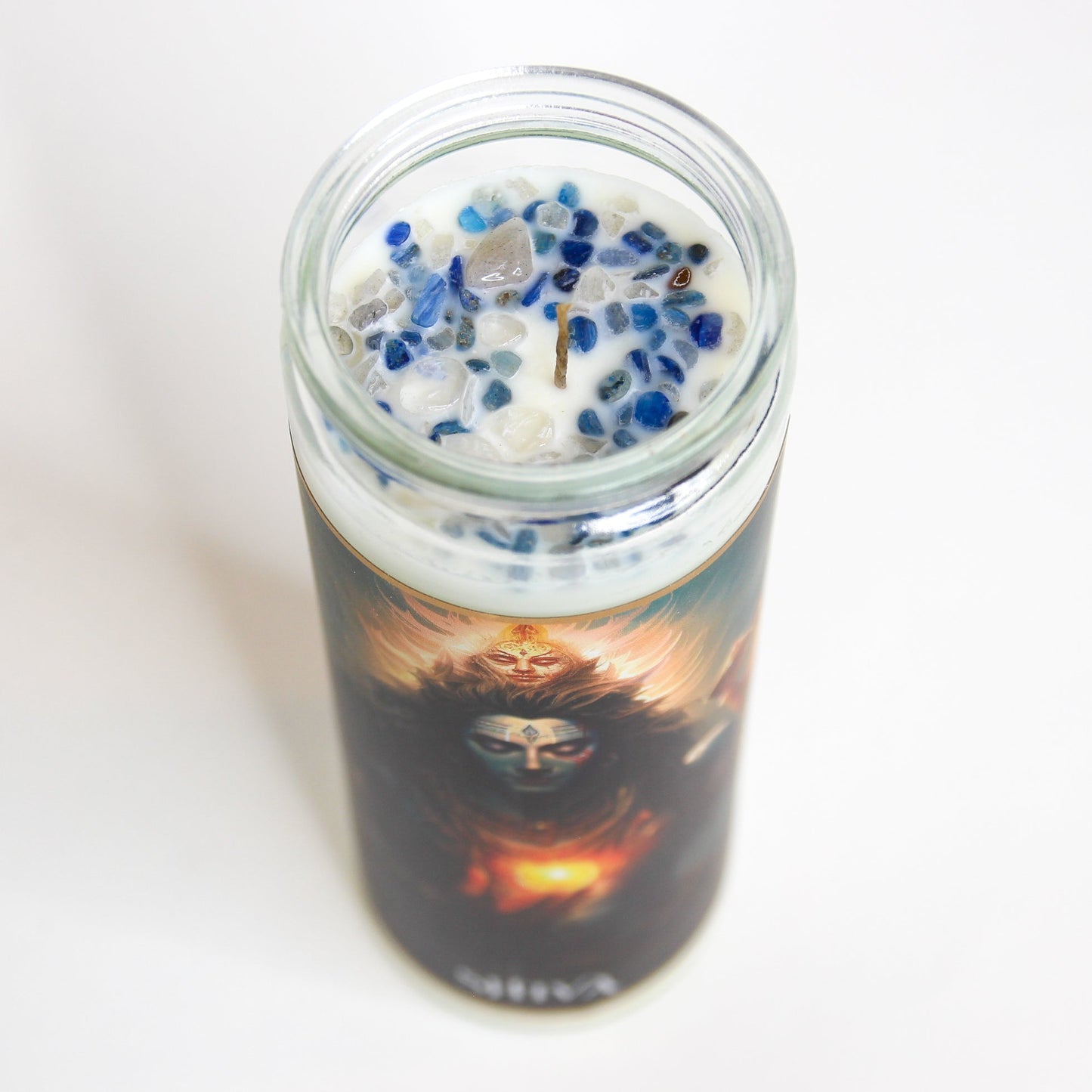 Shiva Crystal Altar Candle