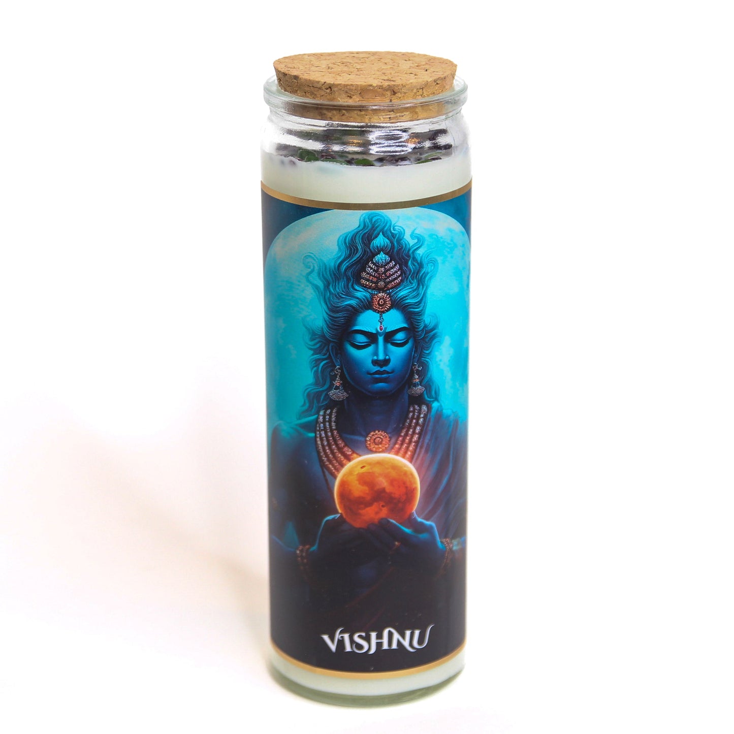 Vishnu Crystal Altar Candle