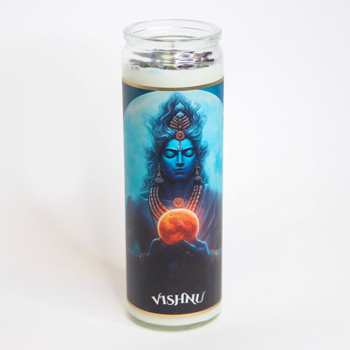 Vishnu Crystal Altar Candle