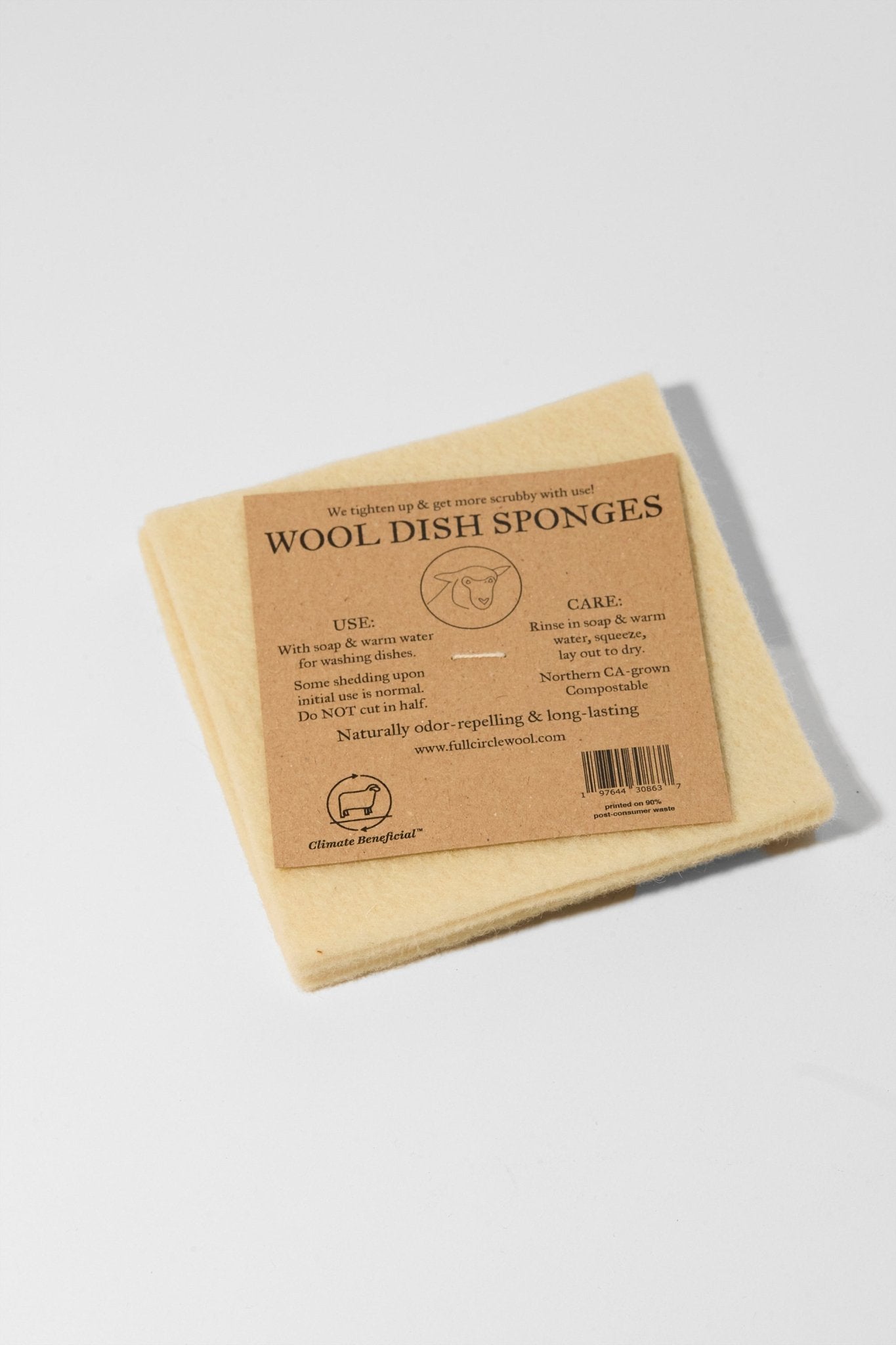 Climate Beneficial™ Wool Sponges in Cream