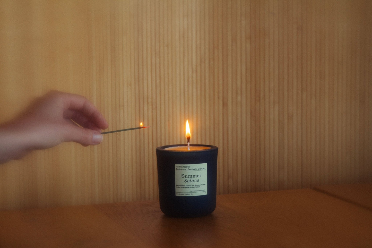 Vanilla Nectar – Tallow & Beeswax Candle with Peru Balsam | 8.5 oz